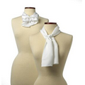 White Silk Scarf - 10"x54"